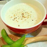 枝豆の豆乳スープ